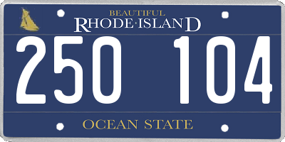 RI license plate 250104