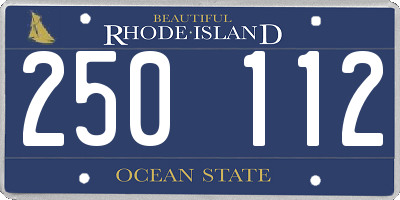 RI license plate 250112