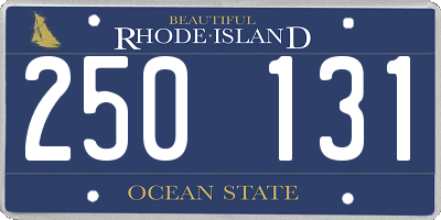 RI license plate 250131