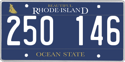 RI license plate 250146