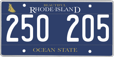 RI license plate 250205