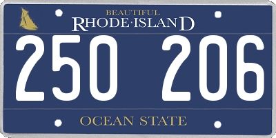 RI license plate 250206