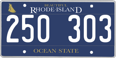 RI license plate 250303