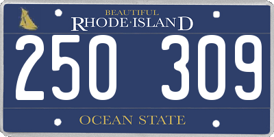 RI license plate 250309