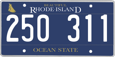 RI license plate 250311