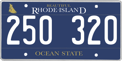 RI license plate 250320