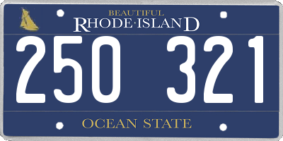 RI license plate 250321