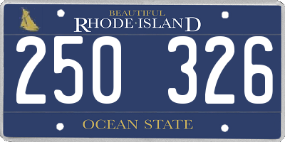 RI license plate 250326