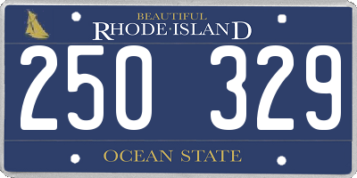 RI license plate 250329