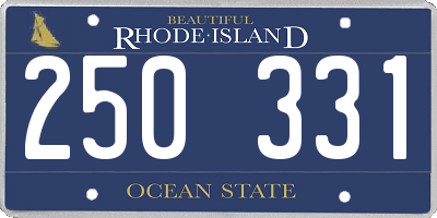 RI license plate 250331