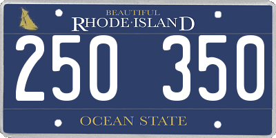 RI license plate 250350