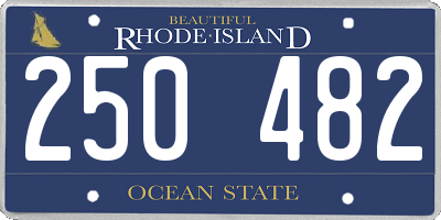 RI license plate 250482