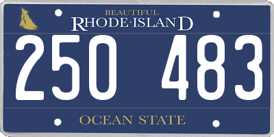 RI license plate 250483