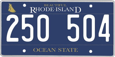 RI license plate 250504
