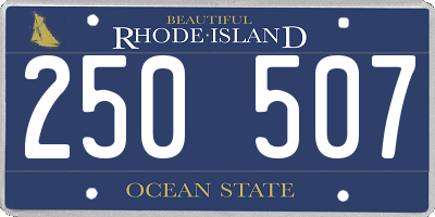RI license plate 250507