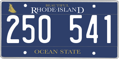 RI license plate 250541