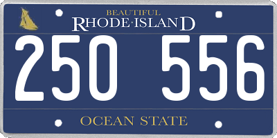 RI license plate 250556