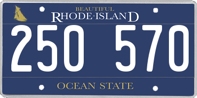 RI license plate 250570