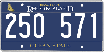 RI license plate 250571