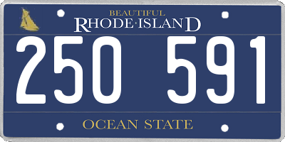 RI license plate 250591