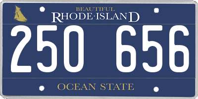 RI license plate 250656