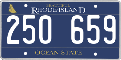 RI license plate 250659