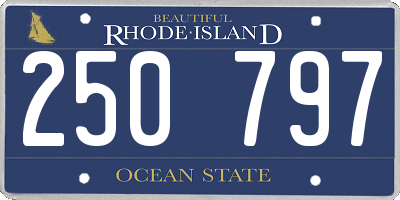 RI license plate 250797