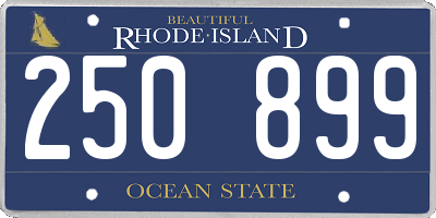 RI license plate 250899