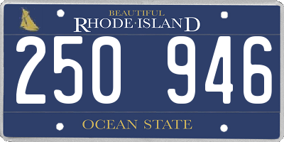 RI license plate 250946
