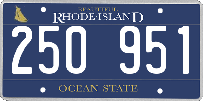 RI license plate 250951