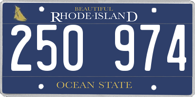 RI license plate 250974