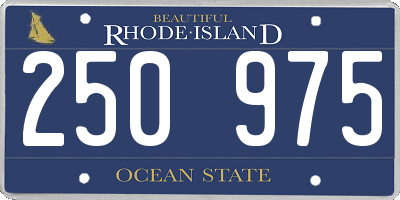 RI license plate 250975