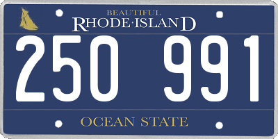 RI license plate 250991