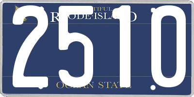 RI license plate 2510