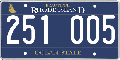 RI license plate 251005
