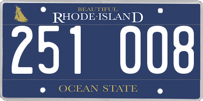 RI license plate 251008