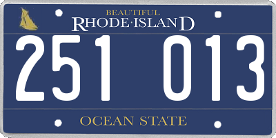 RI license plate 251013