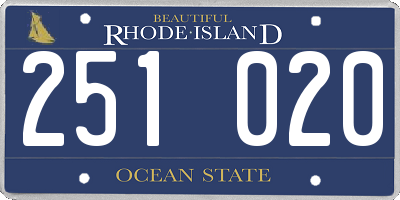 RI license plate 251020
