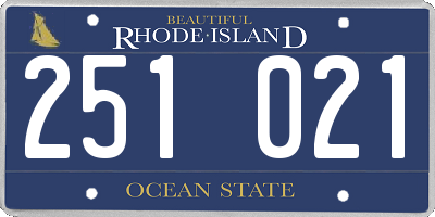 RI license plate 251021