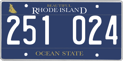 RI license plate 251024
