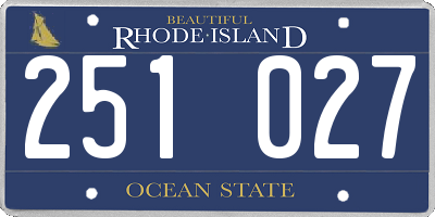 RI license plate 251027