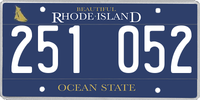 RI license plate 251052