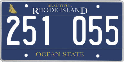 RI license plate 251055