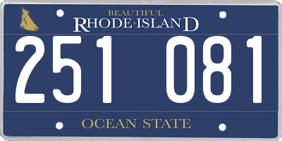 RI license plate 251081