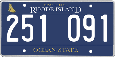 RI license plate 251091