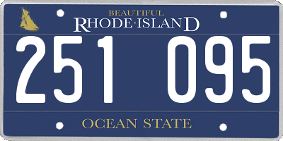 RI license plate 251095