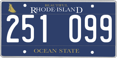 RI license plate 251099