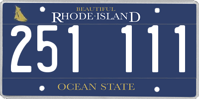 RI license plate 251111