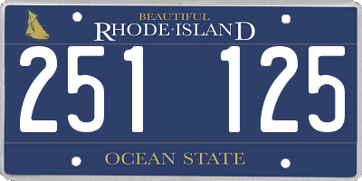 RI license plate 251125
