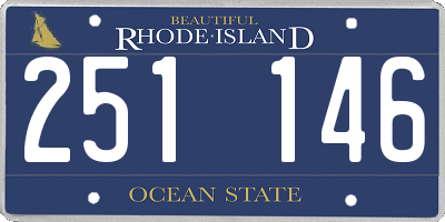 RI license plate 251146